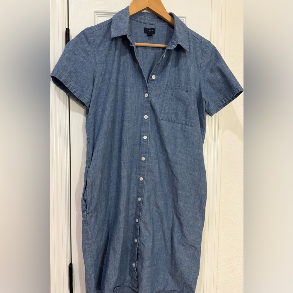 J. Crew Soft Denim T-Shirt Dress